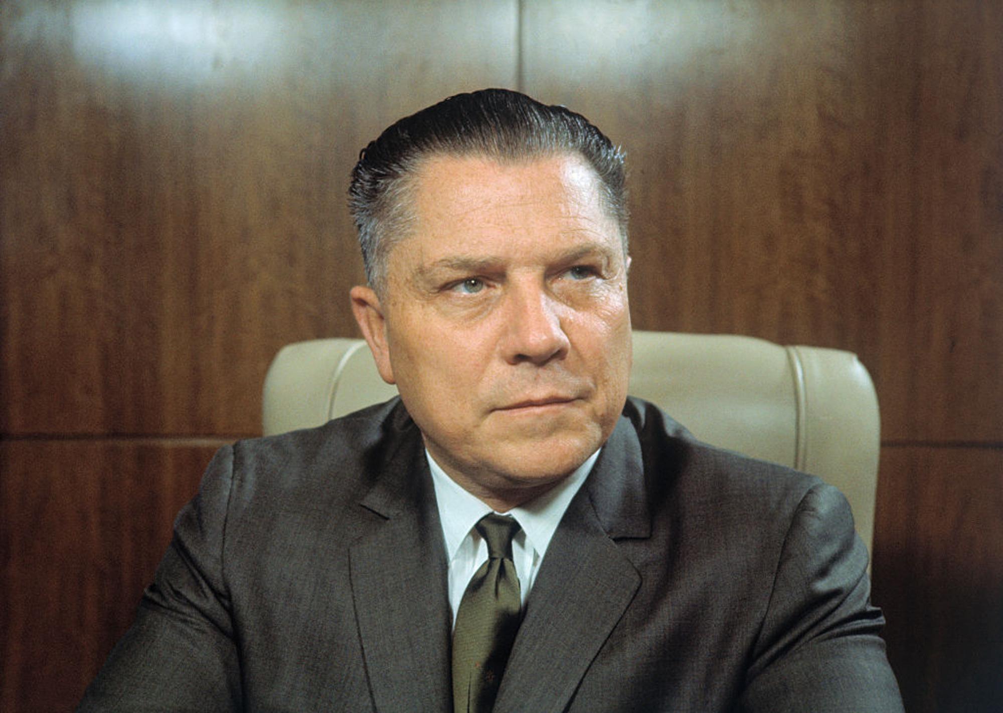 Close-up of James Hoffa, president of the Teamsters union