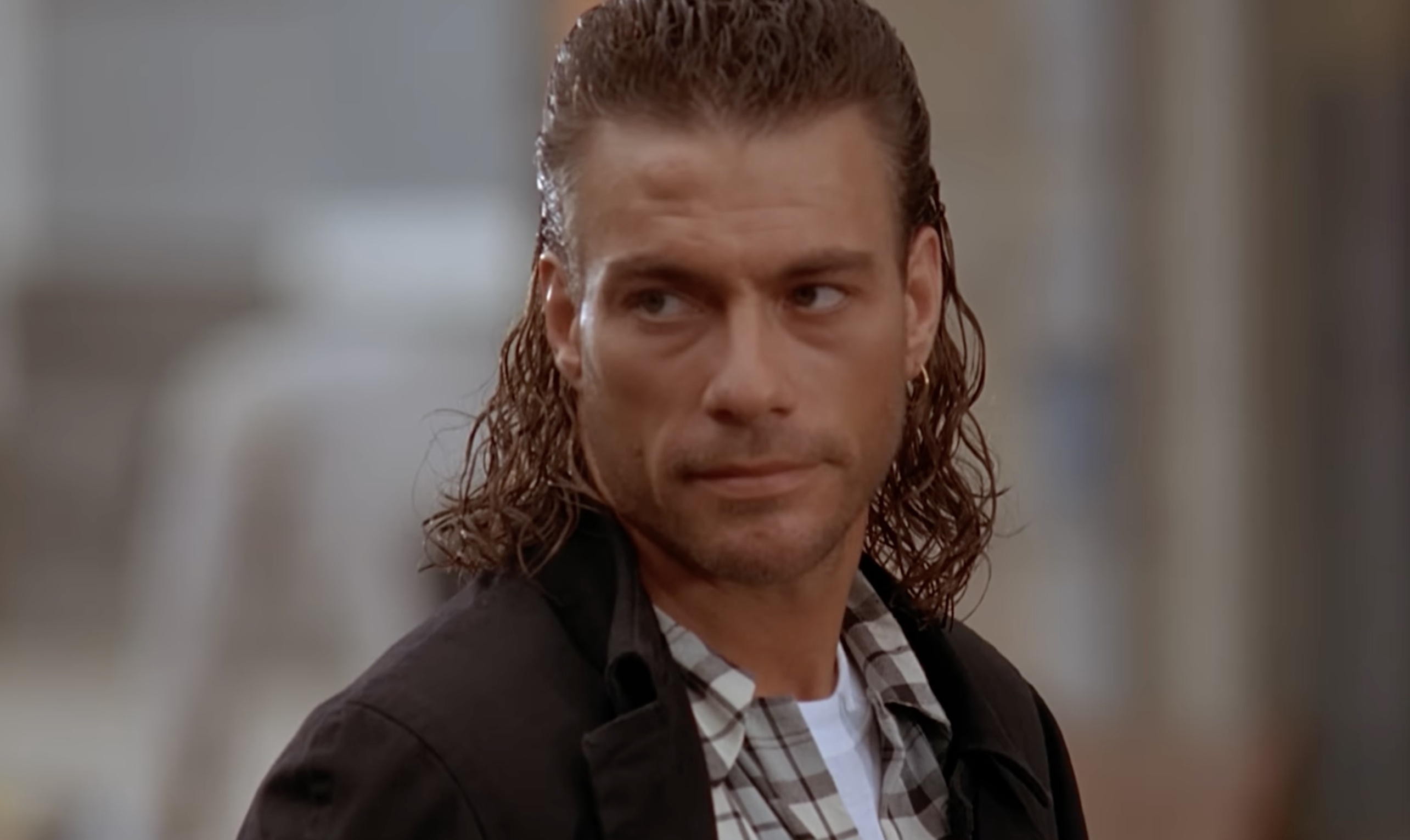 JCVD Mullet Haircut in Hard Target