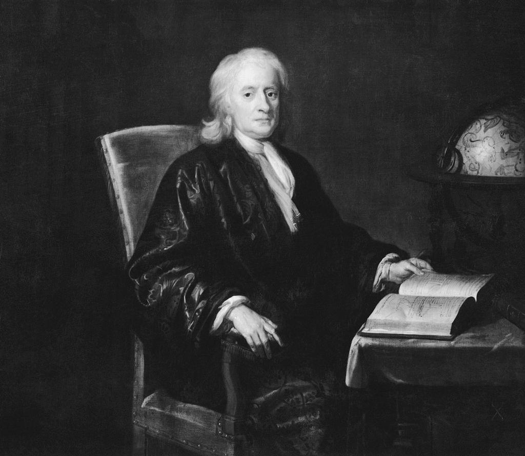 Painting of Sir Isaac Newton, 1643-1727