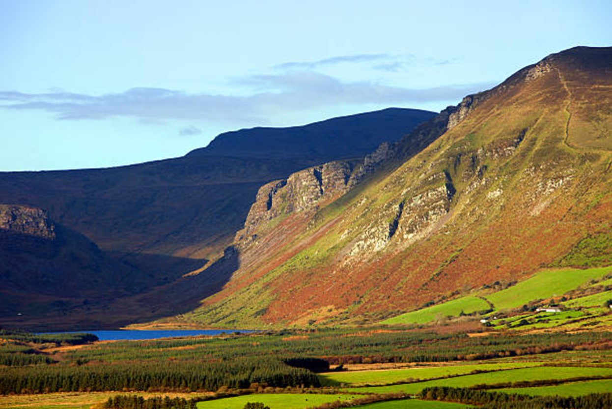Landscape of the Dingle Peninsula in southern Ireland