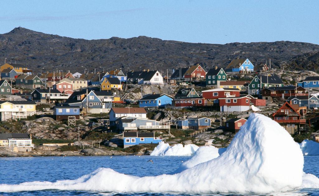 Icebergs near the city of Ilulissad, Greenland