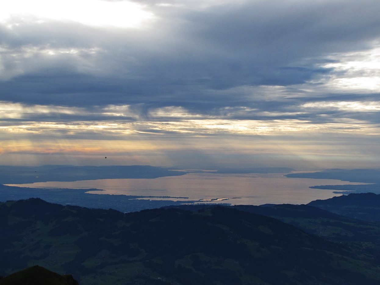 View from a vantage point of Lake Constance between Germany, Austria, and Switzerland