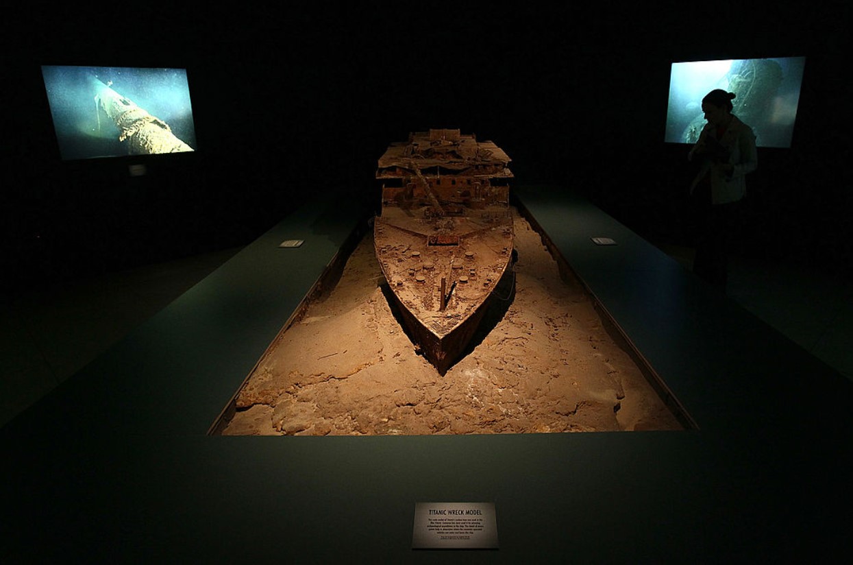 Exhibit "Titanic: 100 Year Obsession," at the National Geographic Museum in Washington, DC