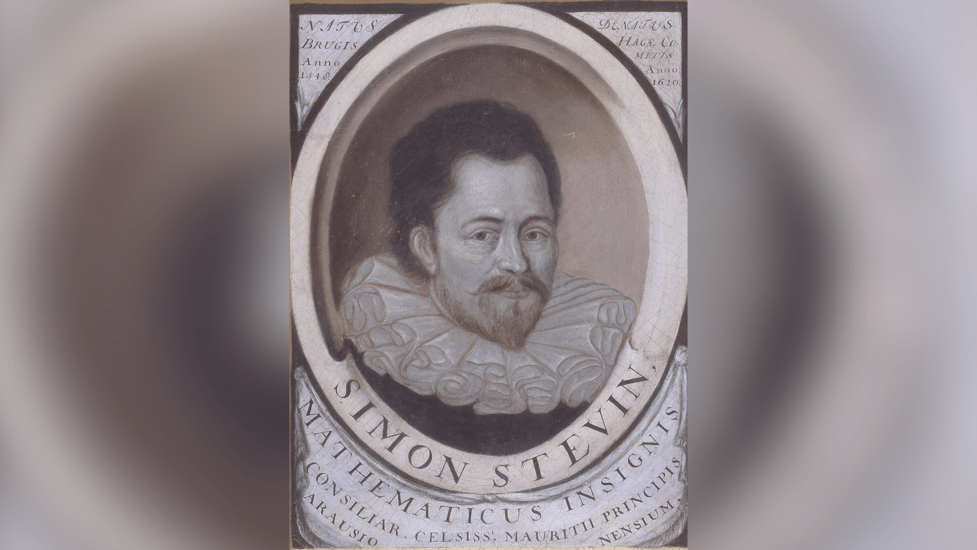 An engraving of Simon Stevin, whom Giovanni Bianchini influenced, from the 17th century.