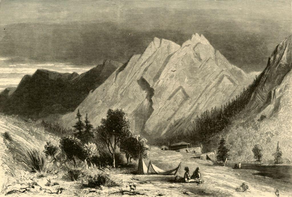 Drawing from "Picturesque America; or, The Land We Live In, A Delineation by Pen and Pencil of the Mountains, Rivers, Lakes...with Illustrations on Steel and Wood” by Eminent American Artists" Vol. I, 1872