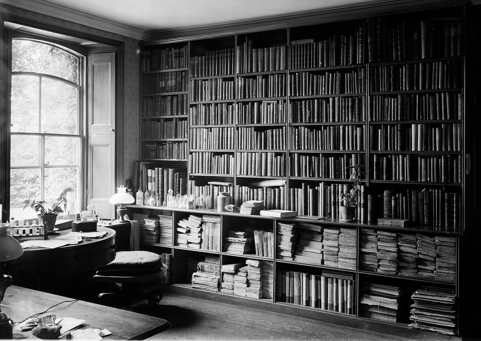 Interior of Charles Darwin study