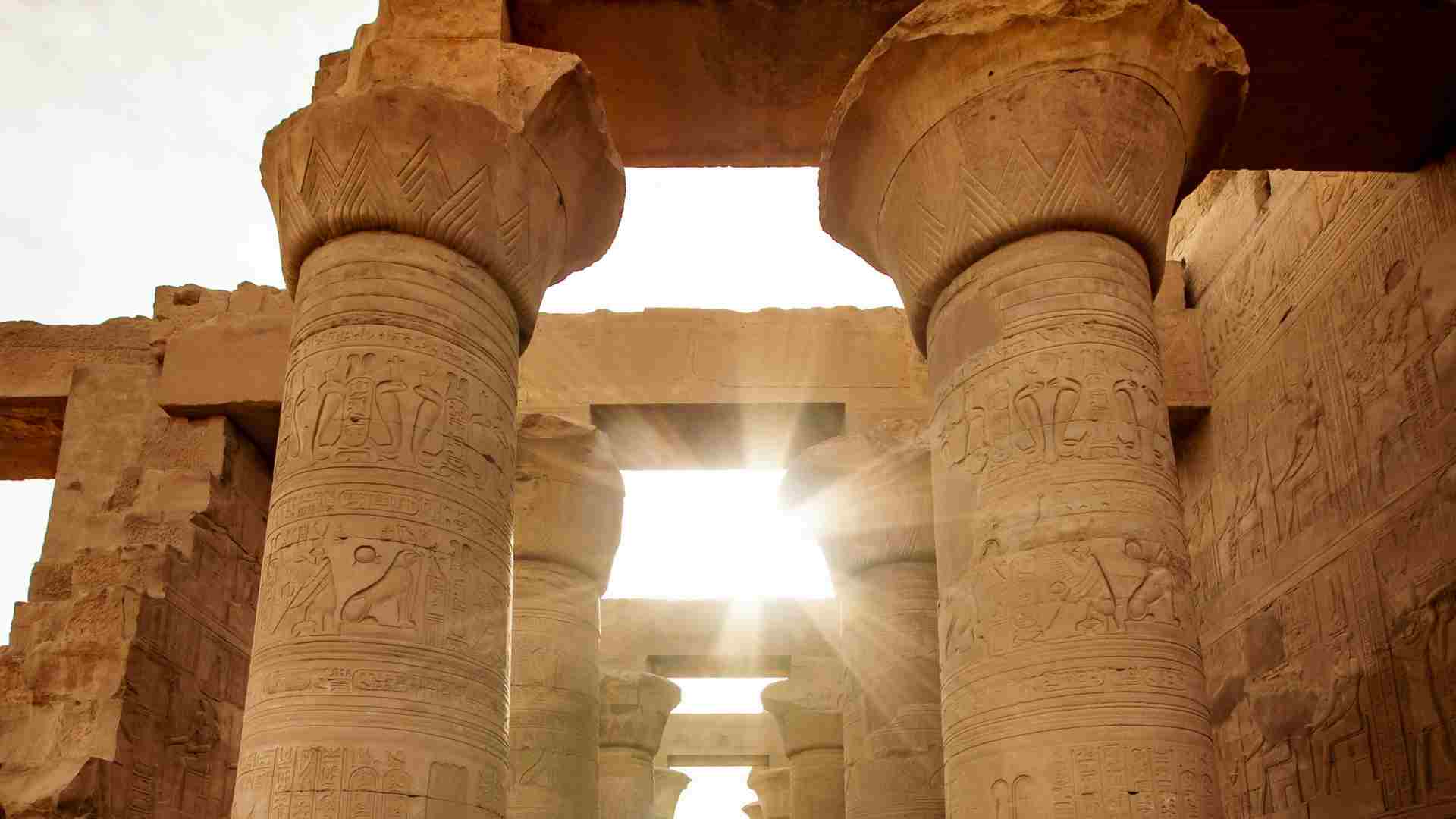 The remains of a Temple in Egypt.