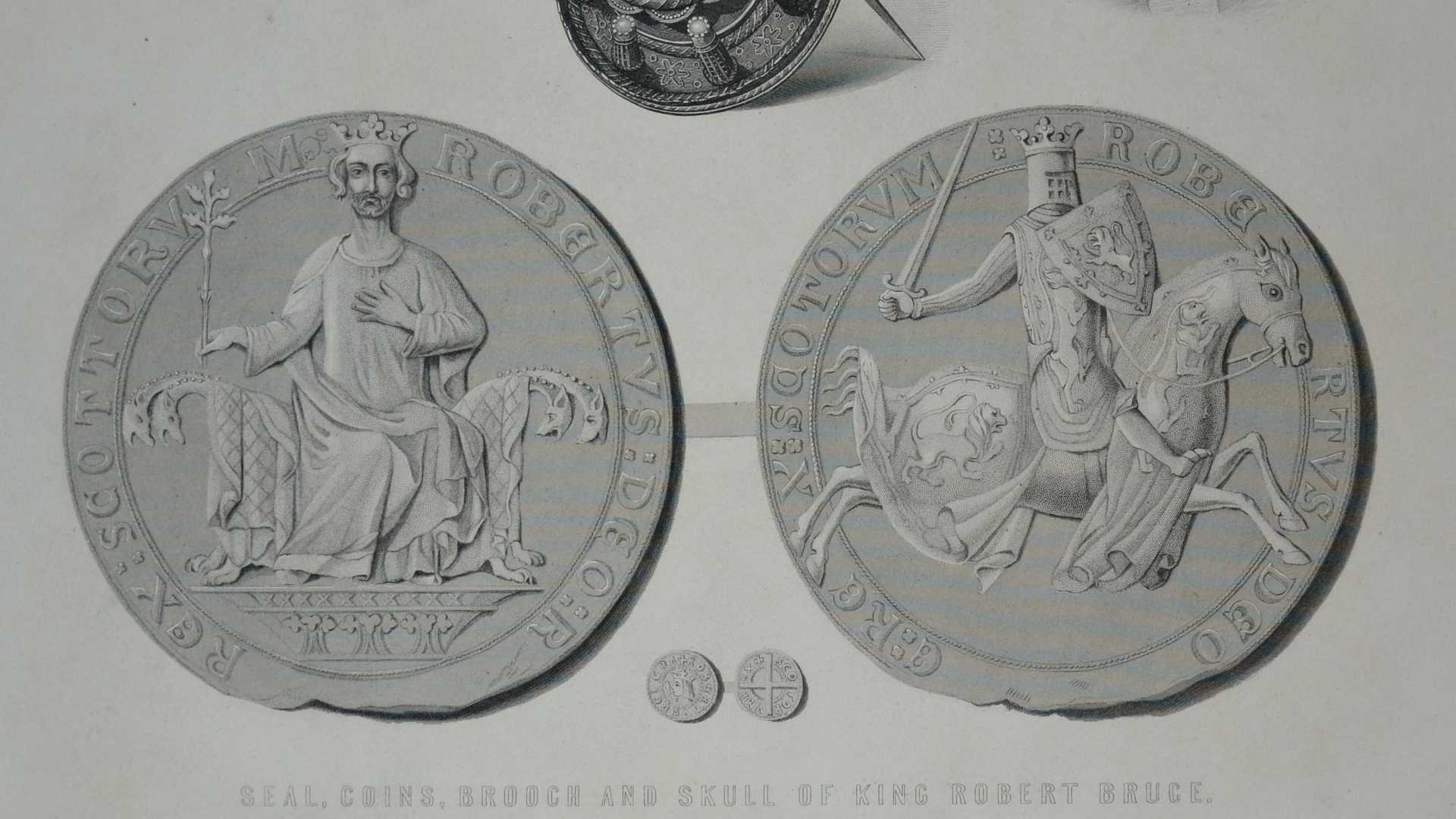 Seal coins minted for Robert the Bruce.