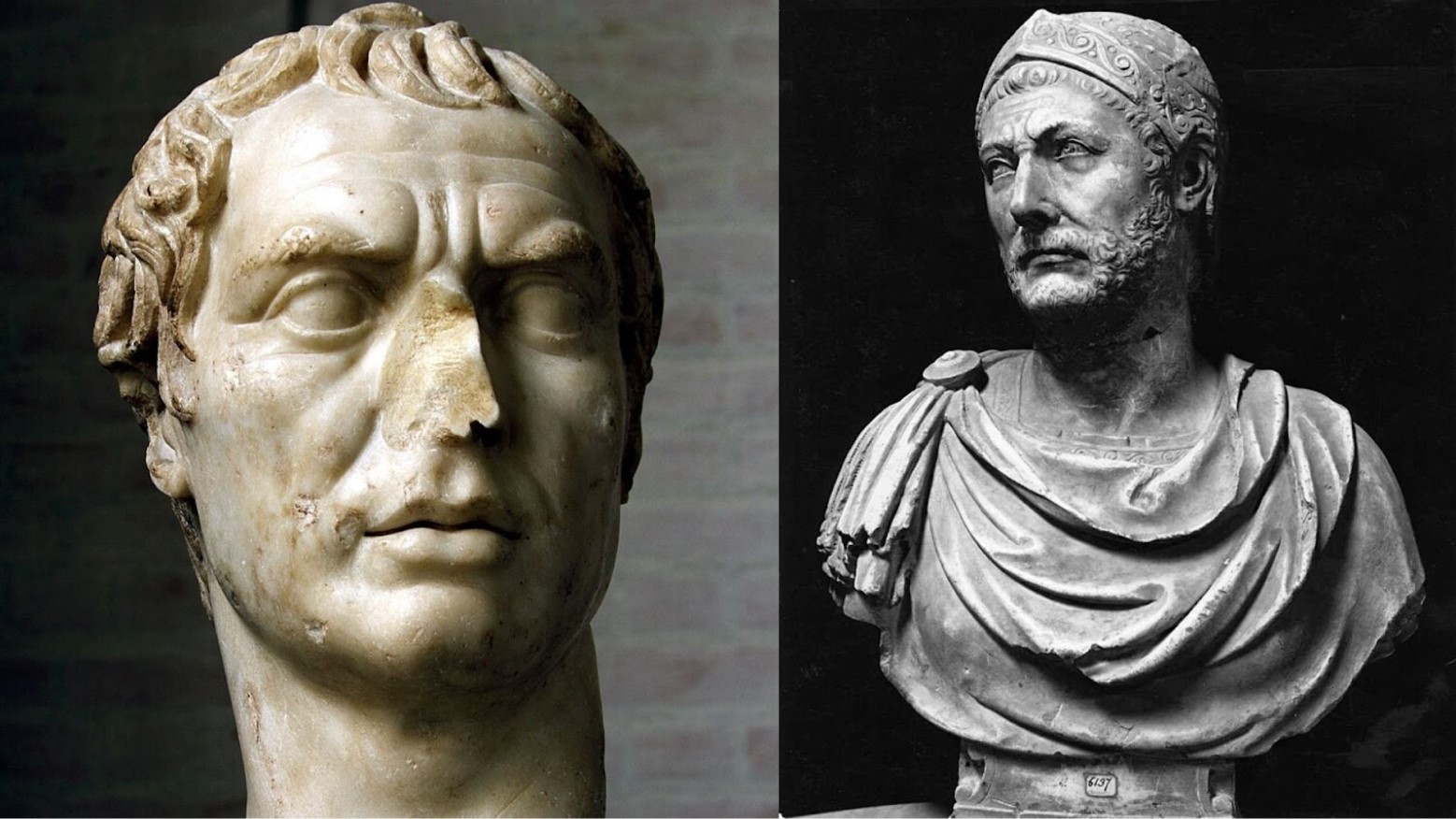 Bust of Scipio Africanus, the Roman general who defeated Hannibal/Carthaginian general Hannibal who fought against the Roman Empire