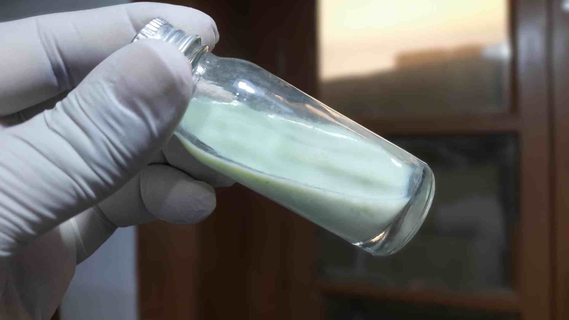A vial of mycobacterium cultivated for tuberculosis.