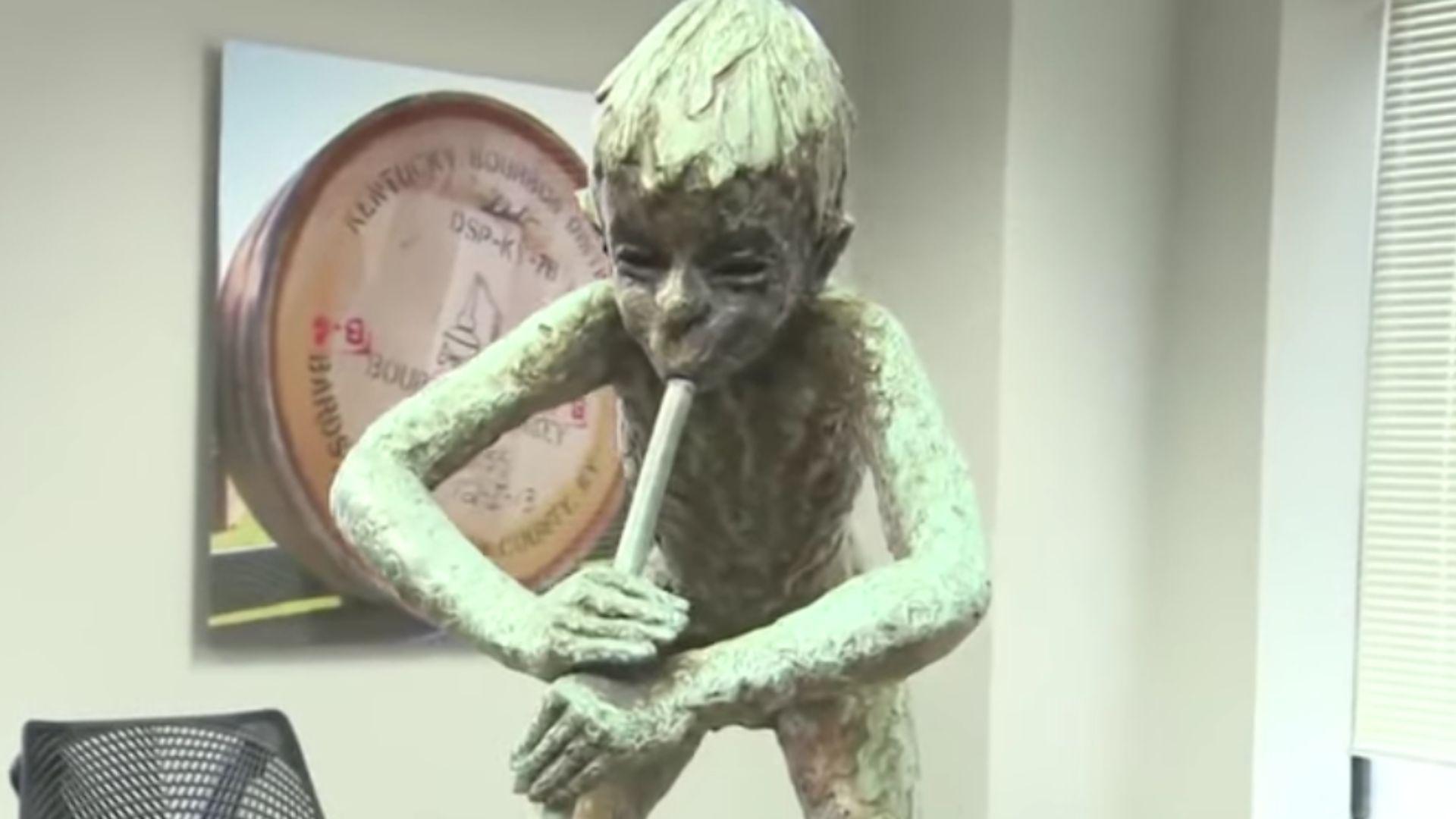 The Pan statue from Belvedere Park, recovered after being missing for 30 years