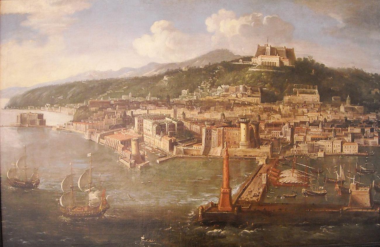 Painting of the Gulf of Naples by an unknown artist