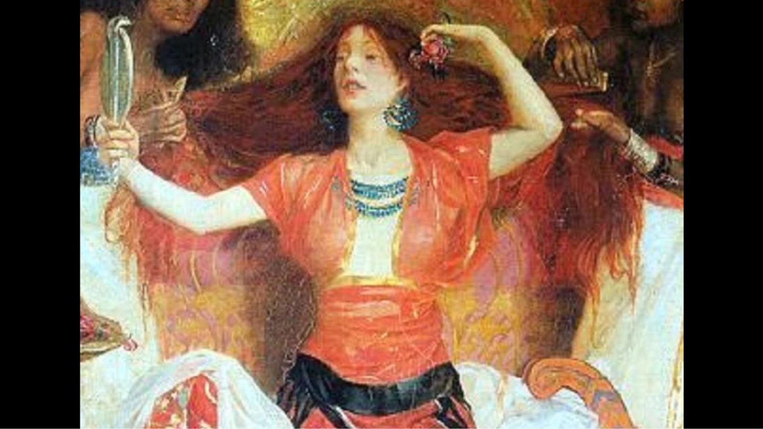 Painting of the Israelite Queen Jezebel