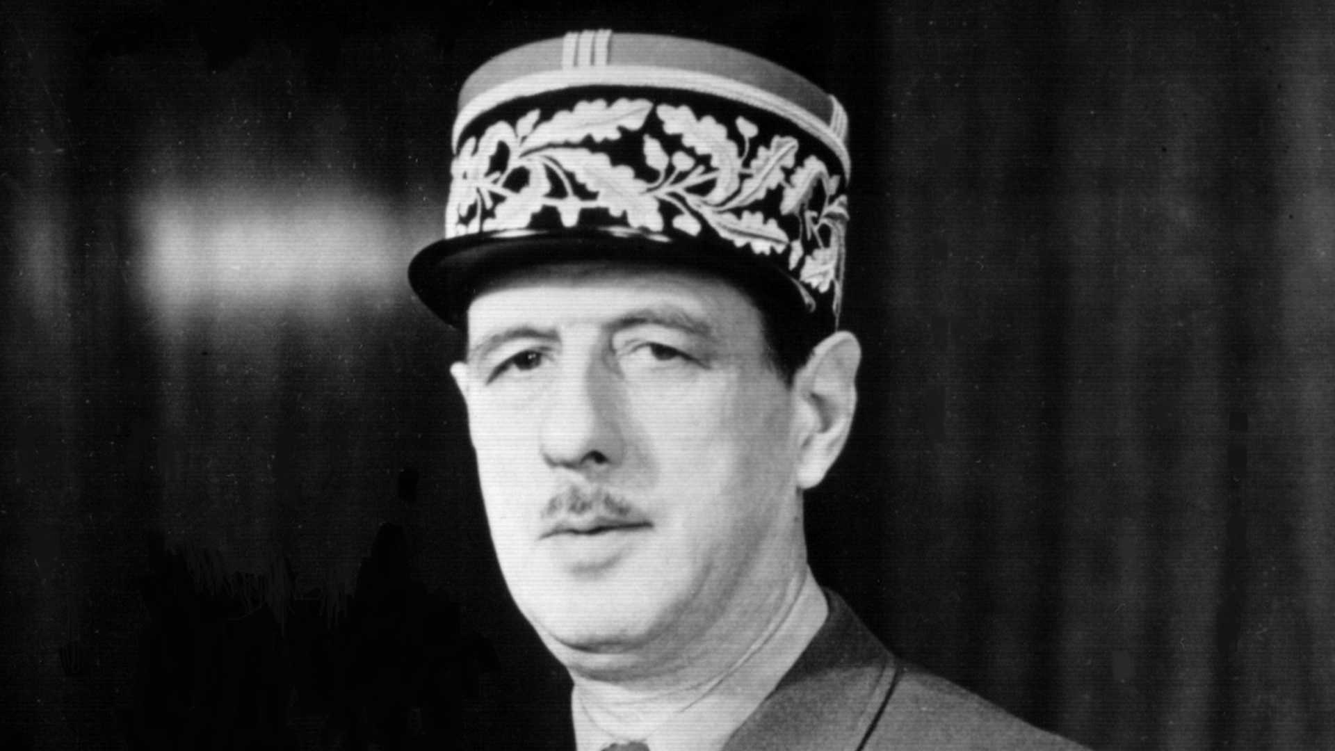A photo of Charles de Gaulle.