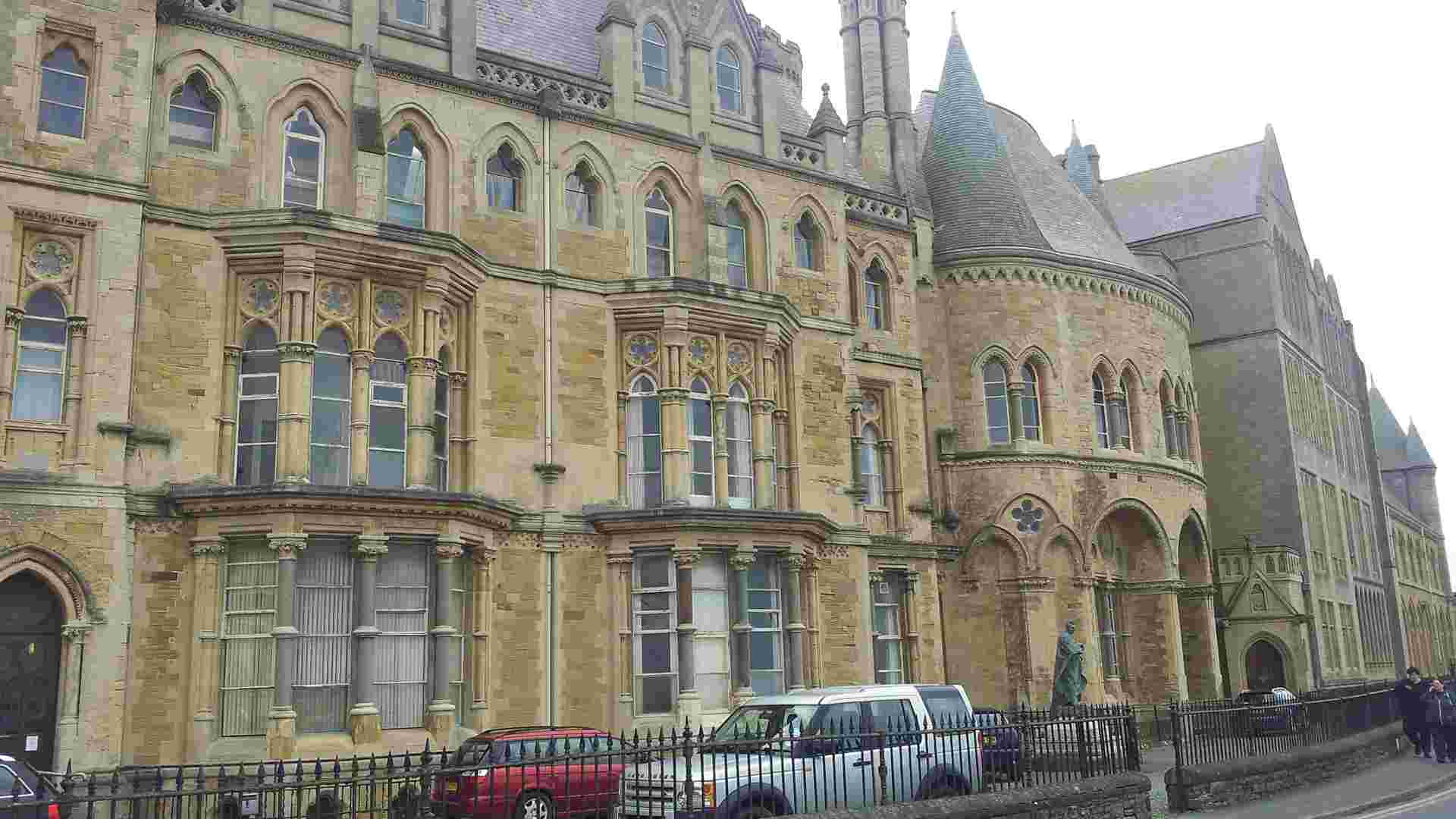 A view of Aberystwyth University from the street.