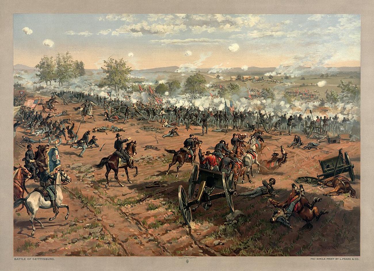 Hancock at Gettysburg" by Thure de Thulstrup, showing Pickett's Charge