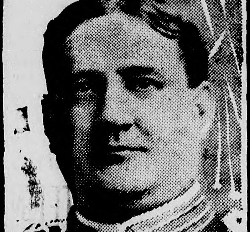 Surviving image of the pilot, Capt. Robert Lundquist