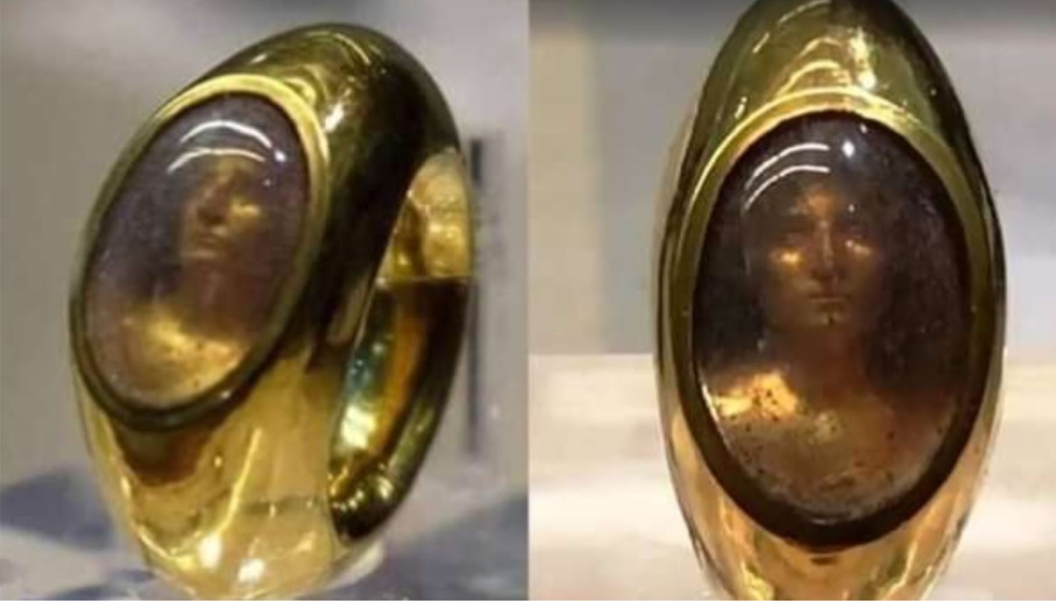 The holographic ring found on the finger of a mummy outside of Rome