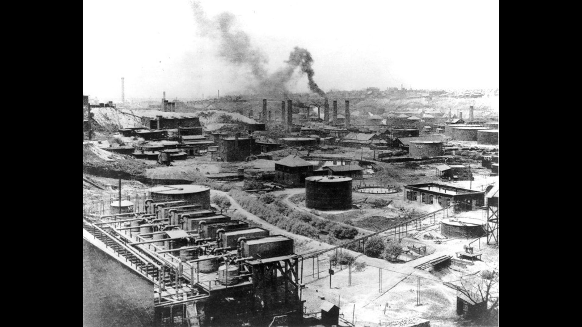 Photograph of one of the original Standard Oil plants