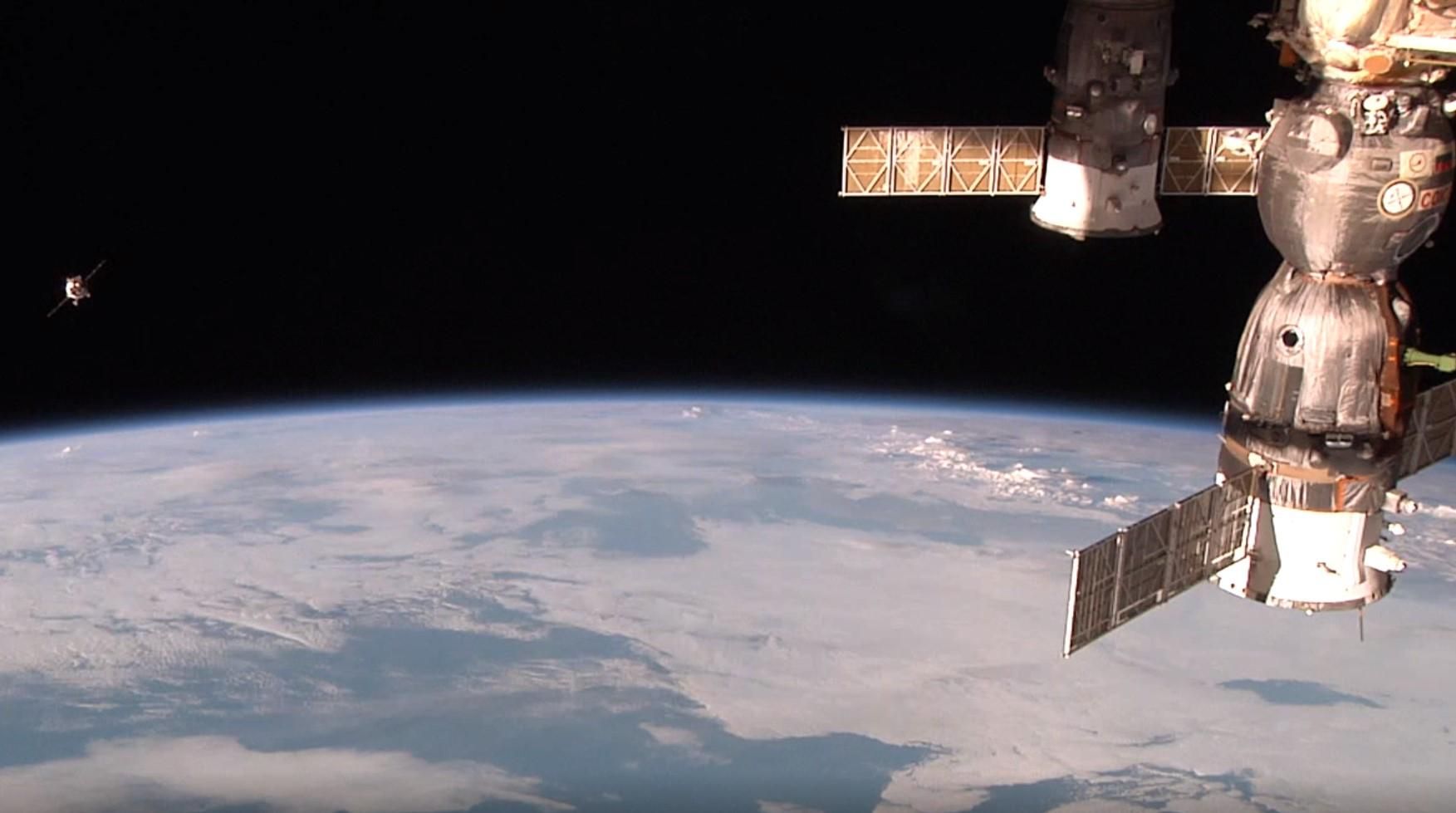 NASA satellite orbiting planet Earth