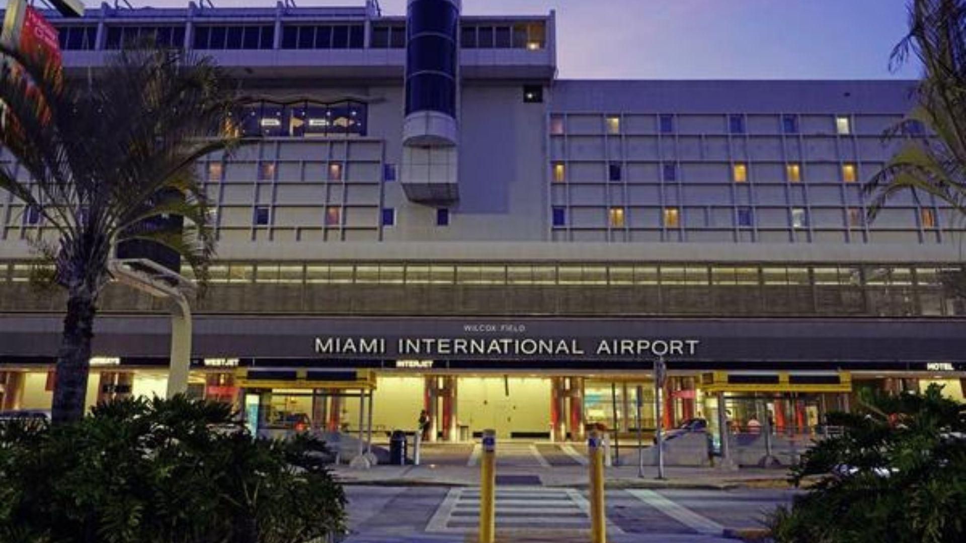 Exterior of the Miami International Airport’s main entrance