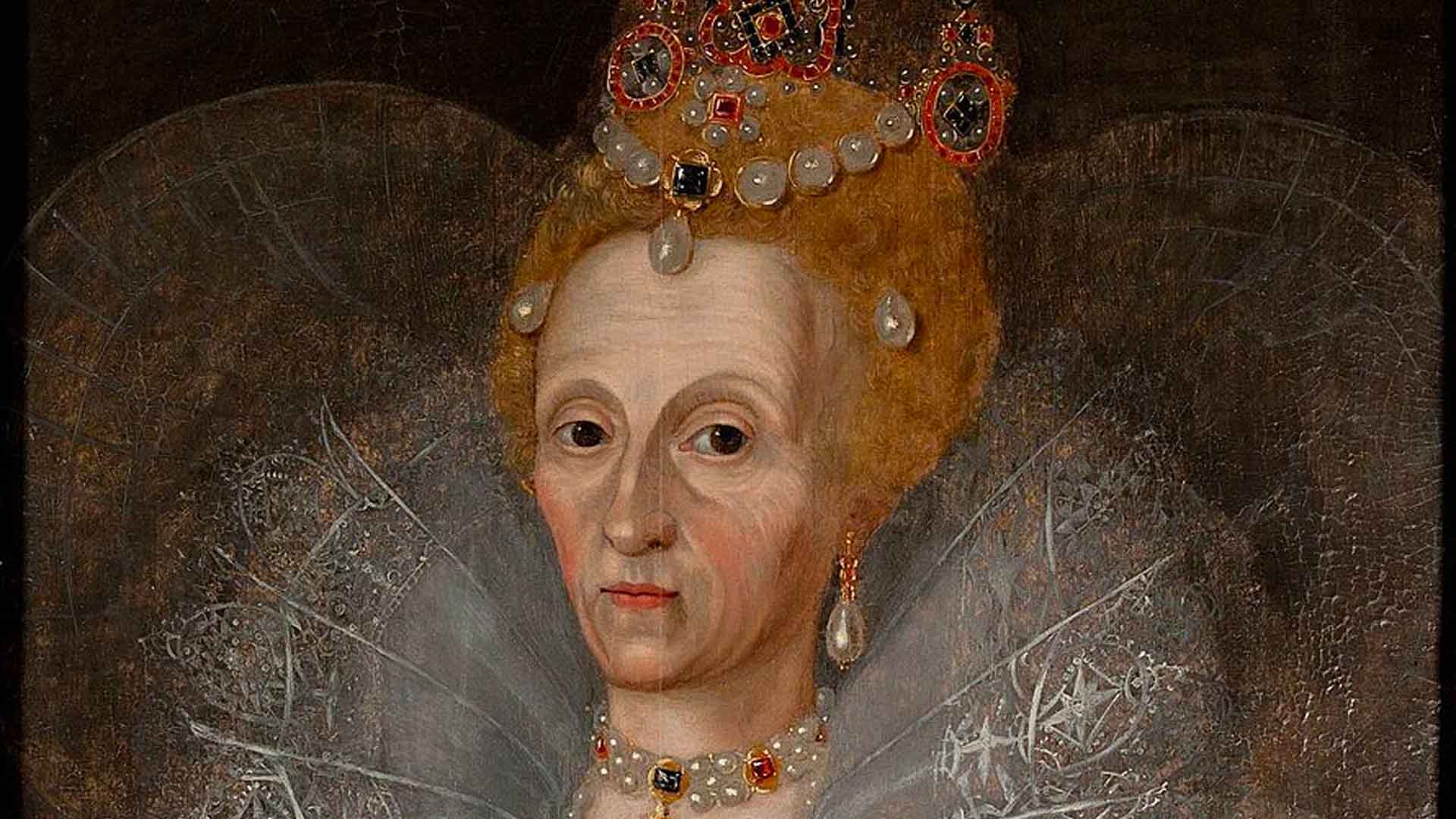 A genuine and realistic c.1595 portrait of queen Elizabeth I