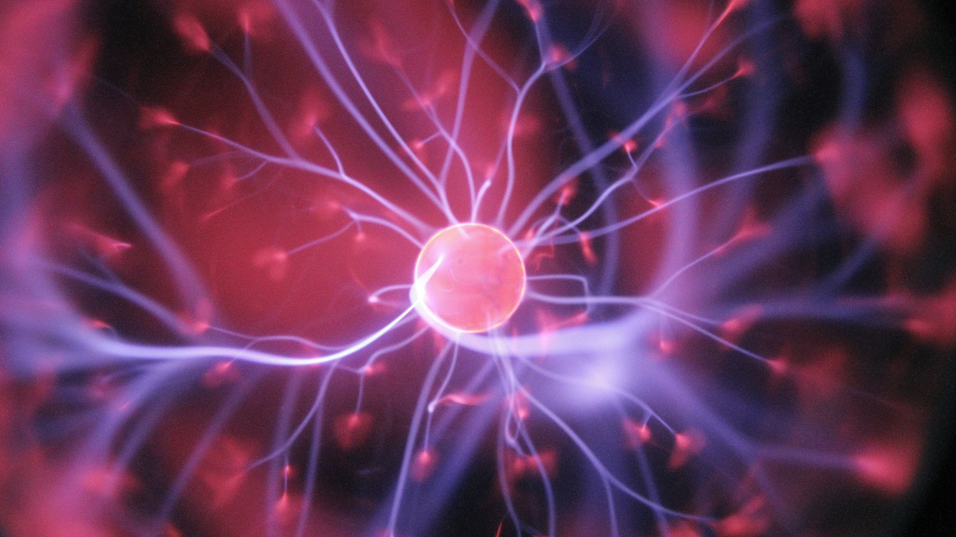 A colorful rendering of a ball of energy.