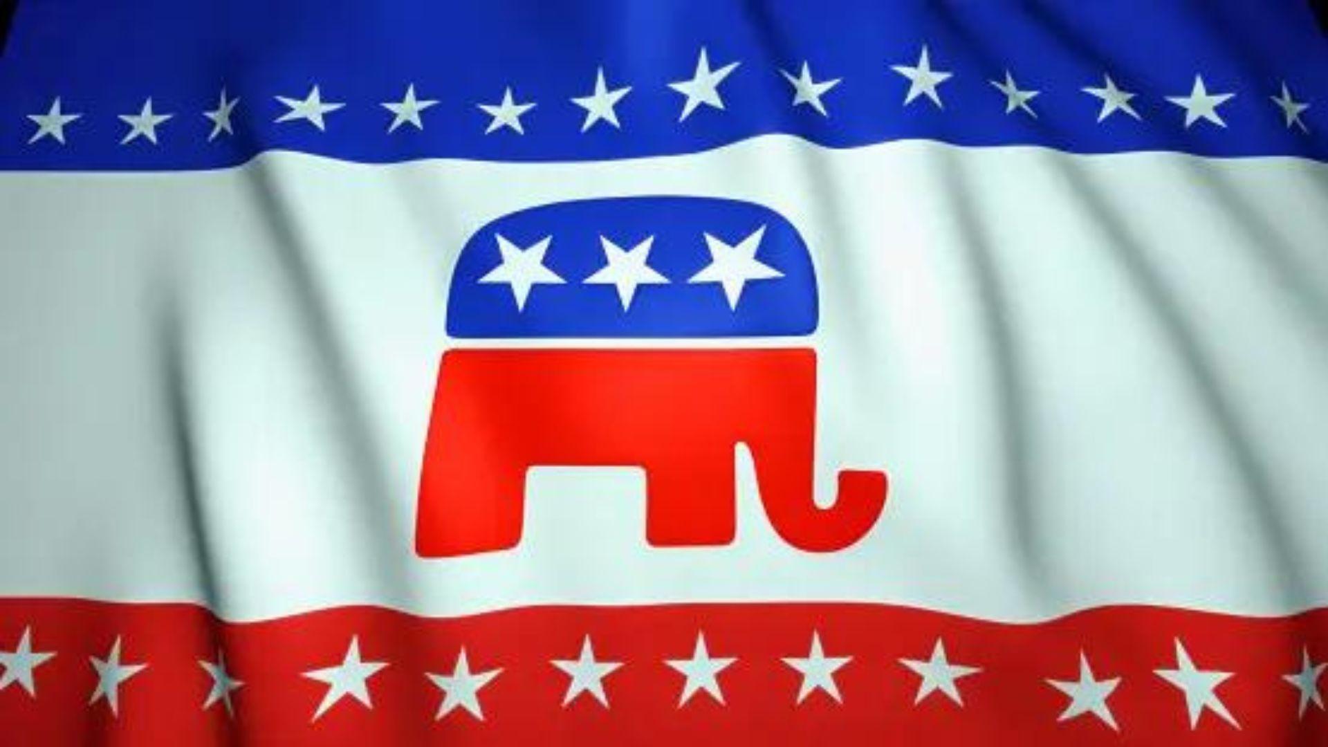 Digital illustration of the Republican elephant