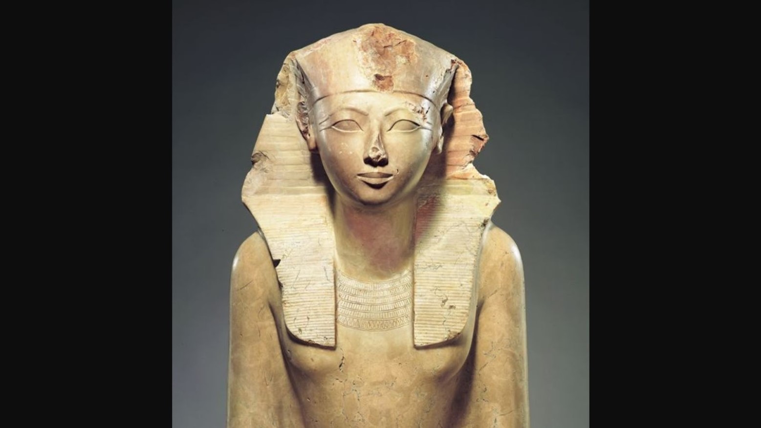 A statue of the first female pharaoh of Ancient Egypt Hatshepsut