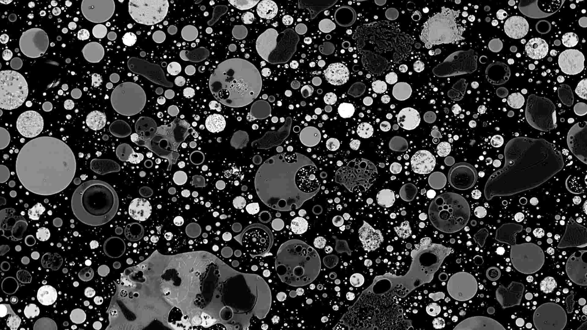 A look at coal ash under a microscope.