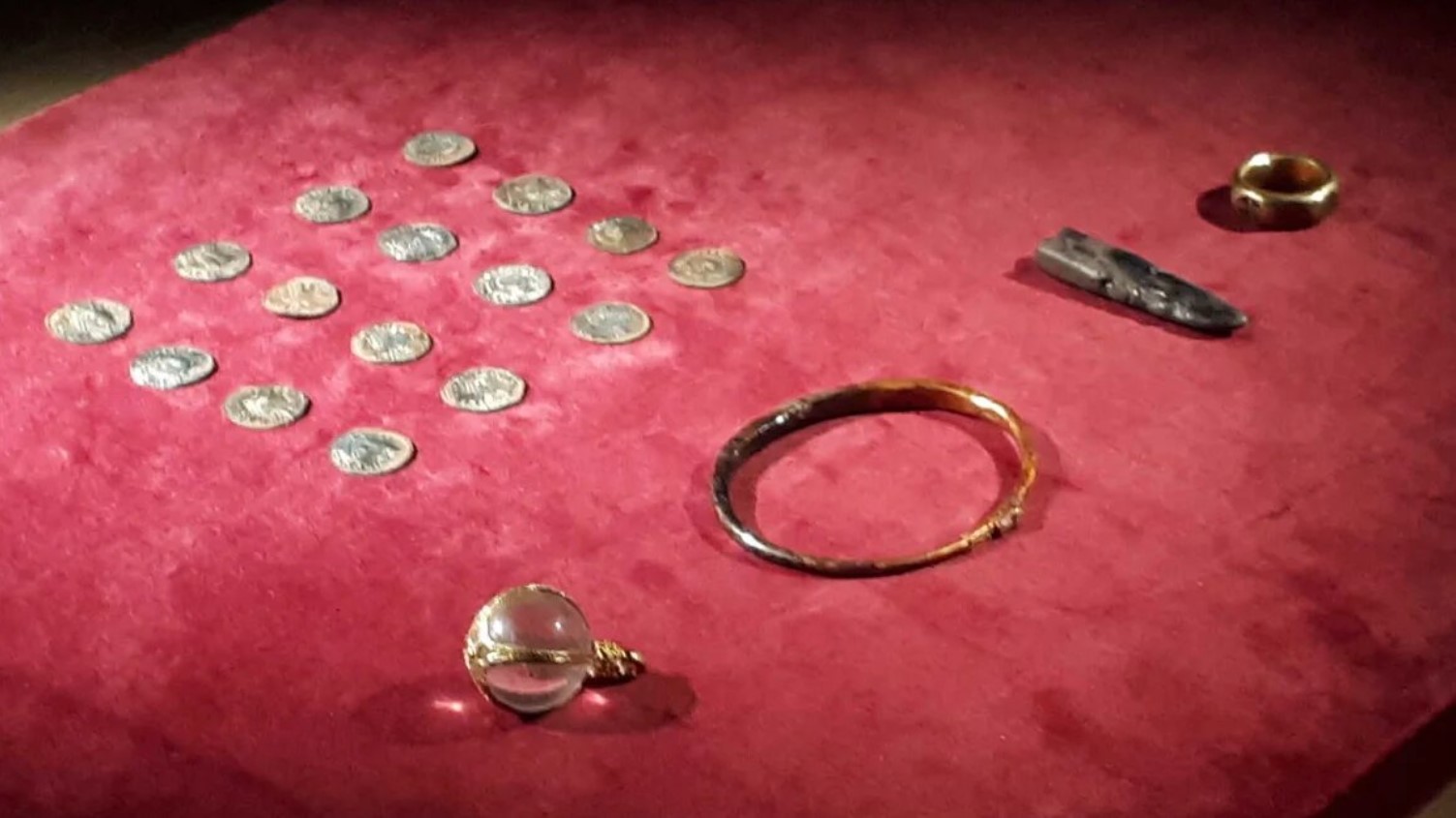 An image of several of the items recovered by the West Mercia police