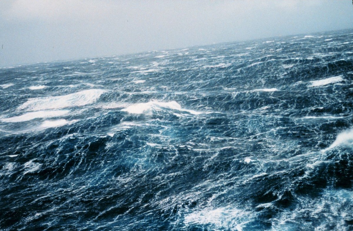 An image of a severe storm at sea
