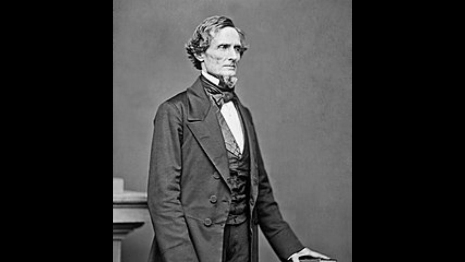 United States Senator Jefferson Davis’ official photograph from 1859