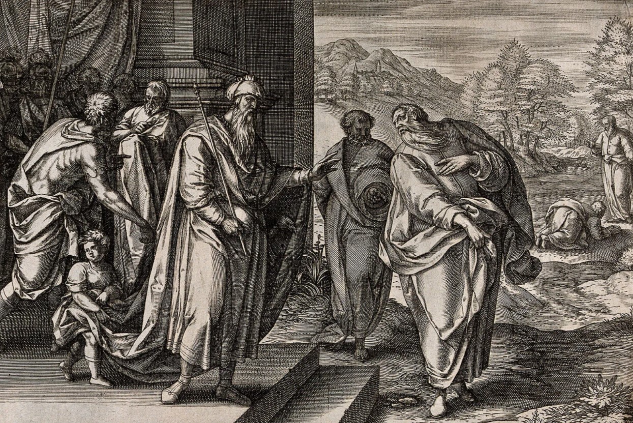 Illustration of the Israelite King Ahab, 17th century