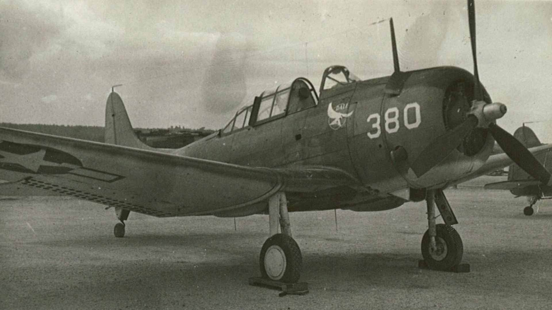 A US Marine Corps plane from World War Two.
