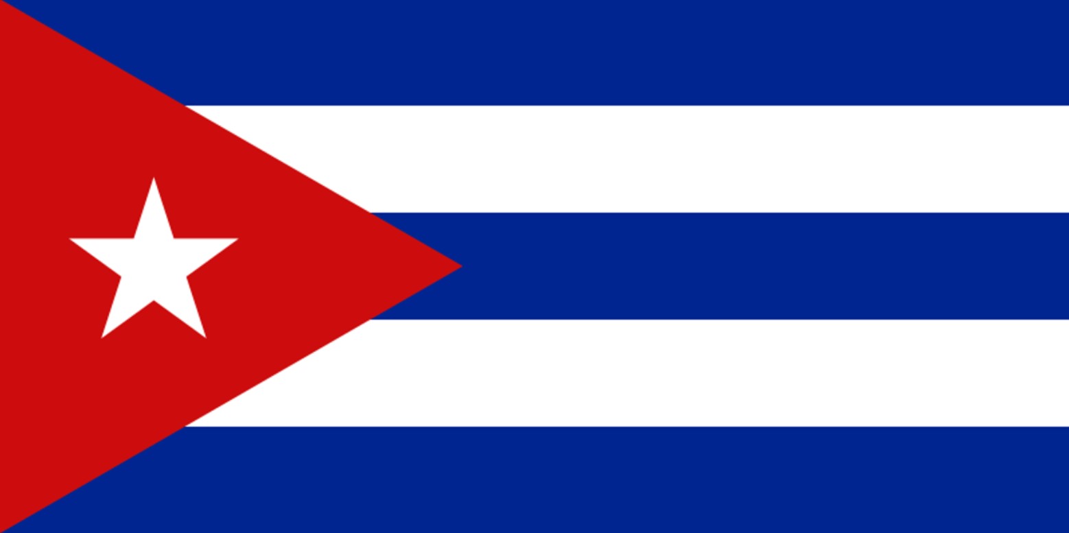 The official flag of Cuba