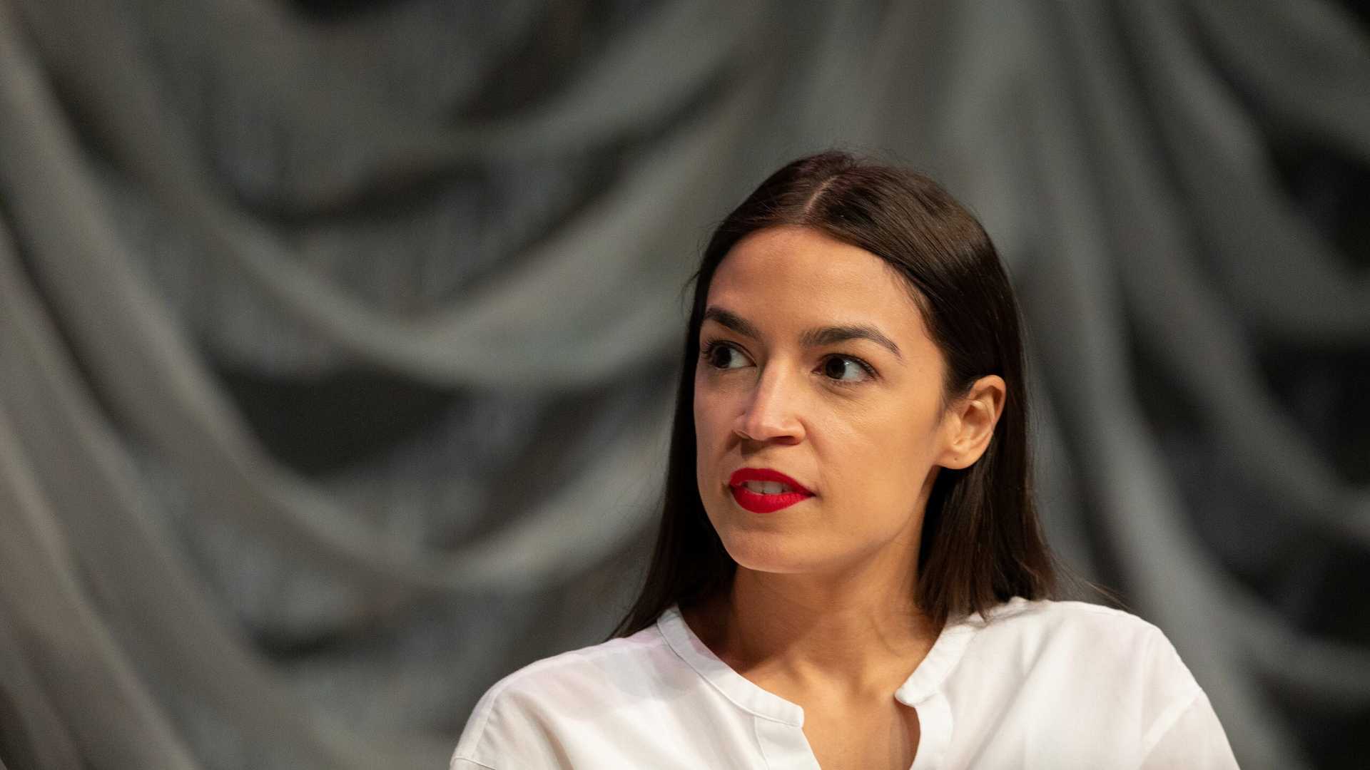 A photograph of Alexandria Ocasio-Cortez from 2019.