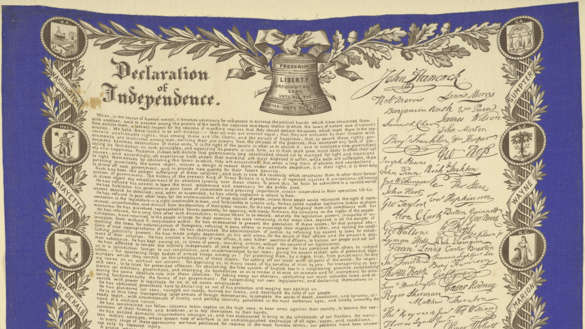 The Declaration of Independence