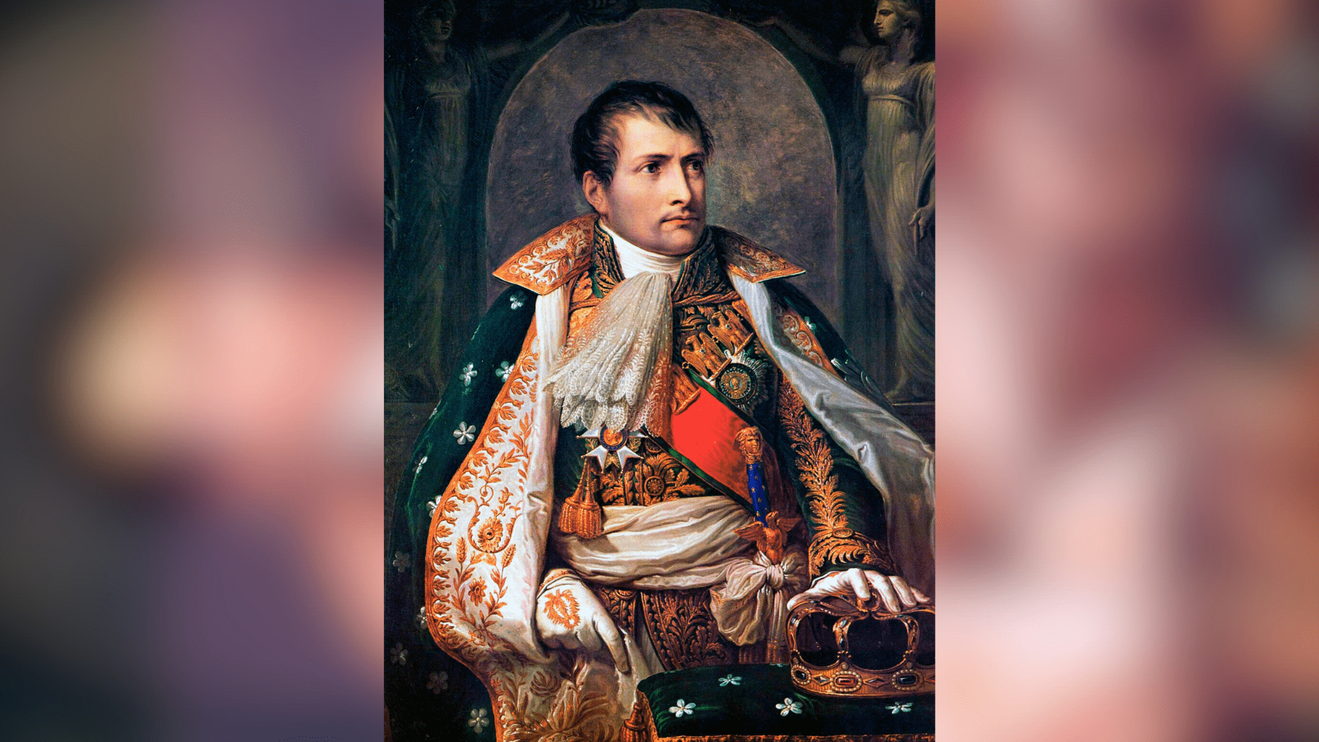 A painting by Andrea Appiani of Napoleon Bonaparte dressed as a Holy Roman Empire.