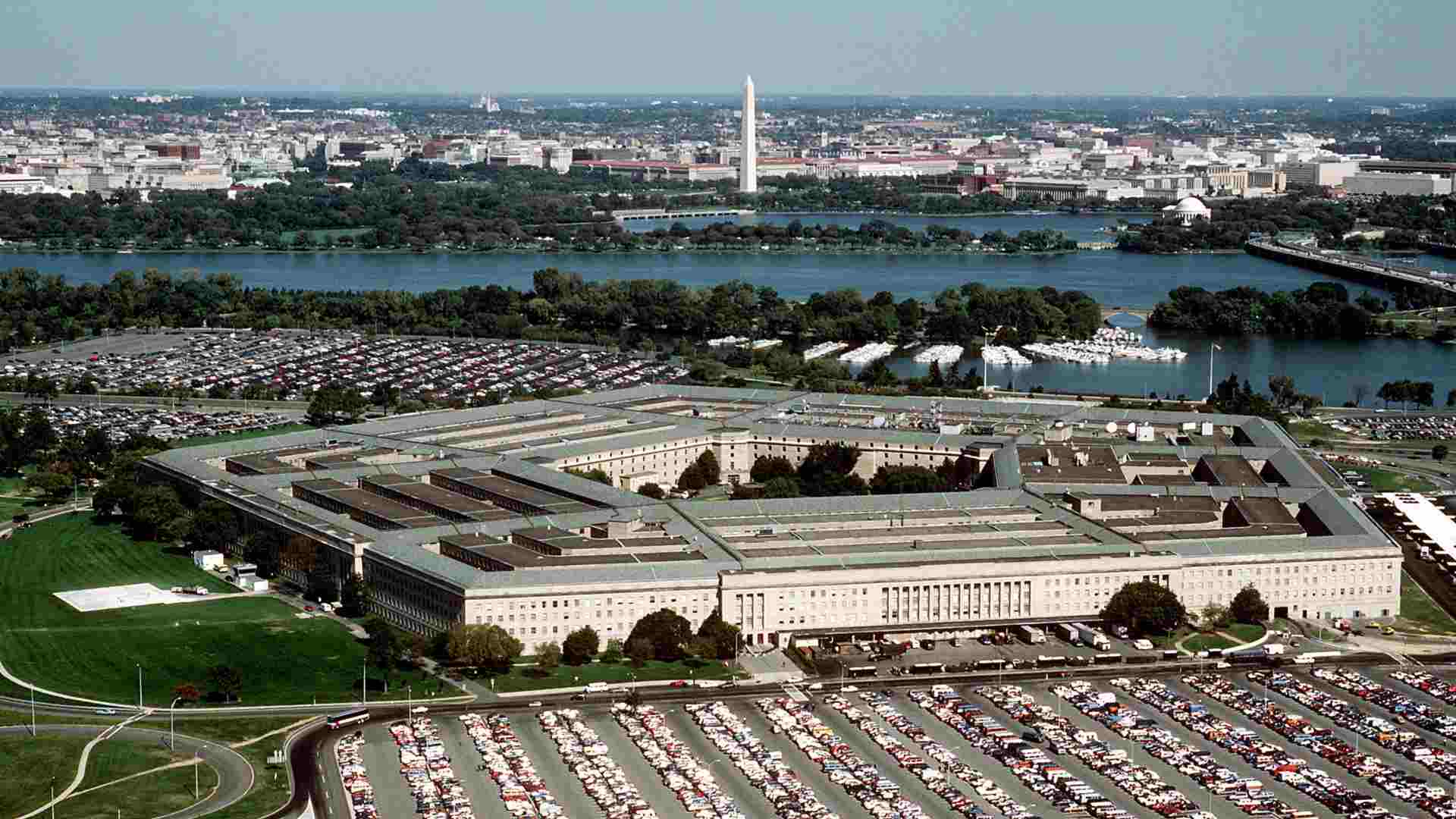 A photo of The Pentagon, the building belonging to the US Department of Defense.