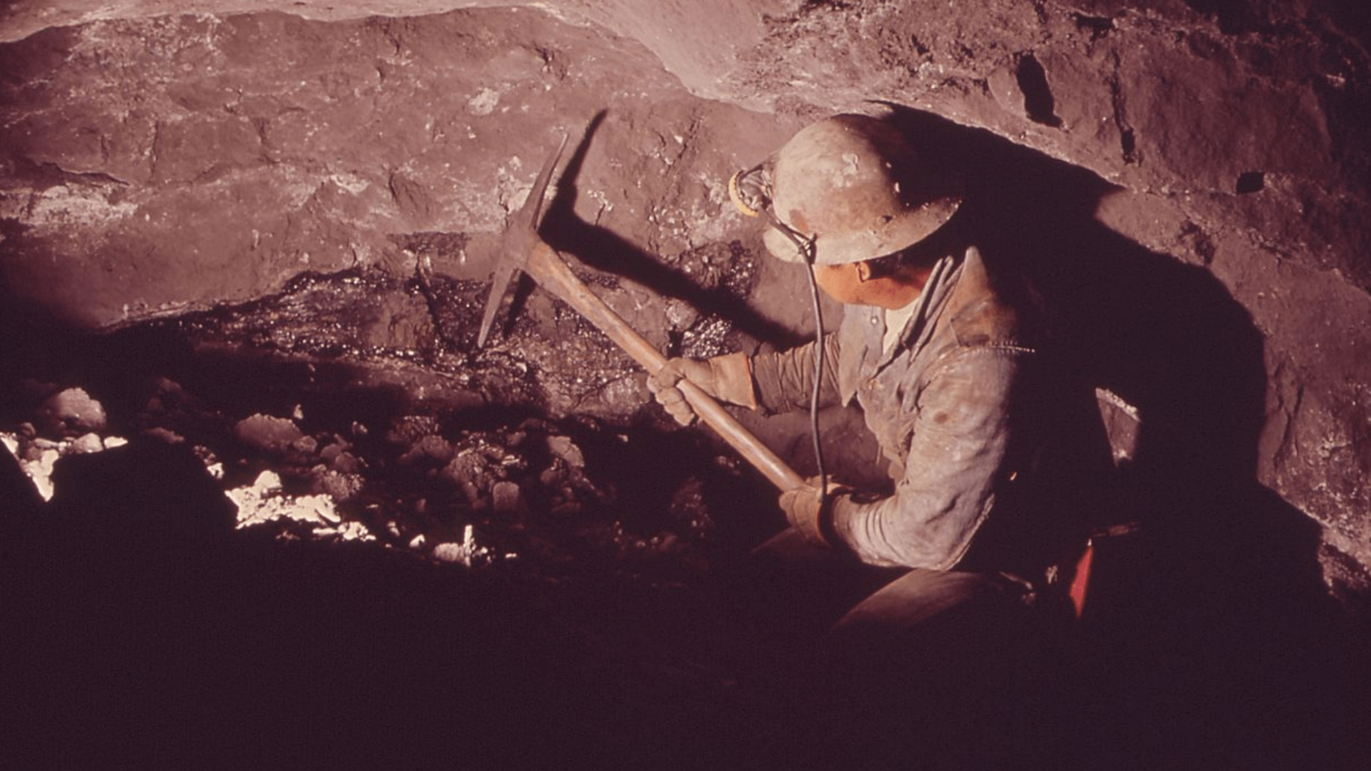 A uranium miner working in Montrose County, Colorado, in 1972.