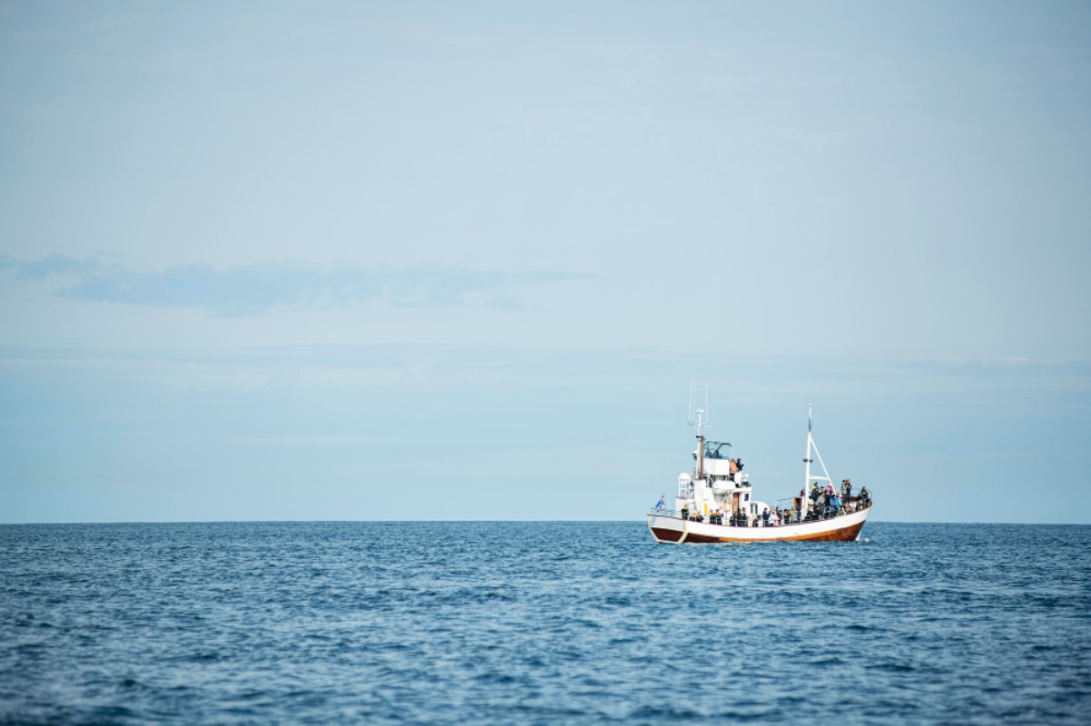 An image of a medium-sized vessel at sea