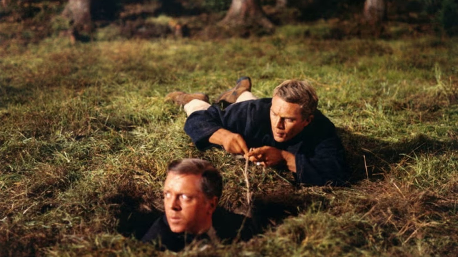 Photograph of two actors in the film “The Great Escape” from 1963