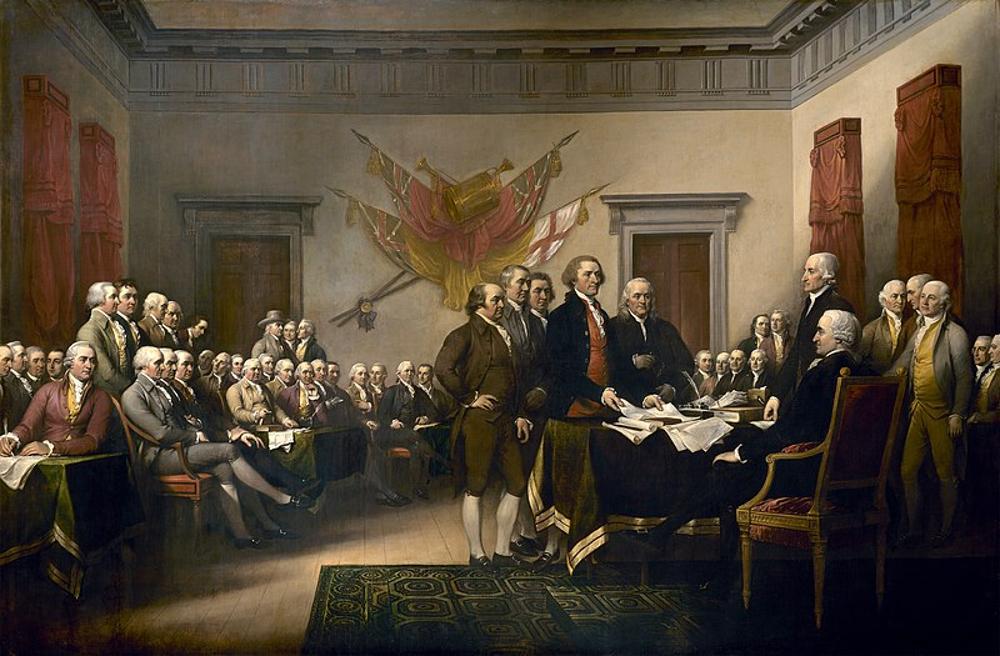 The committee of five in charge of drafting the Declaration of Independence