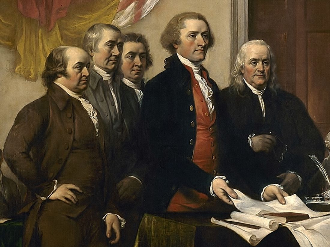 A painting of The Committee of Five