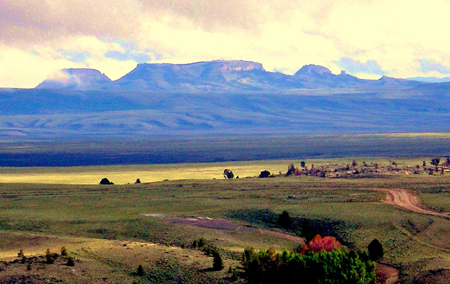 An image taken of the landscape close to the South Pass