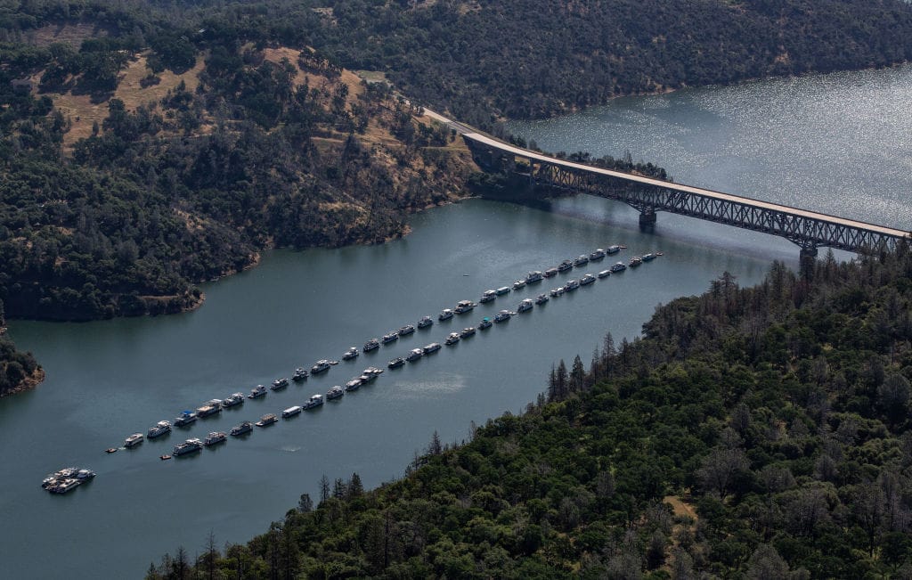 Lake Oroville Water Levels Before and After the Drought